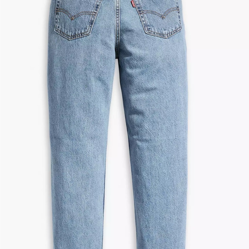 WOMENS LEVI’S HIGH WAISTED MOM JEAN IN A LIGHT WASH BLUE DENIM 80’s VIBE SIZE 25 - Picture 6 of 16